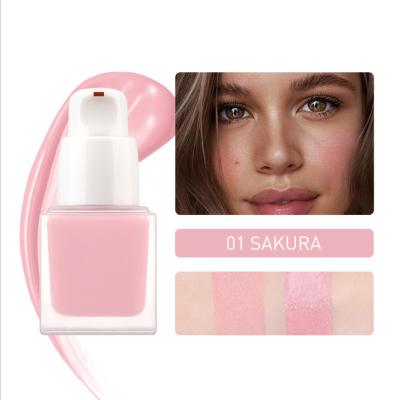 China Waterproof Professional Wholesale Private Logo Dye Waterproof Liquid Blush for sale