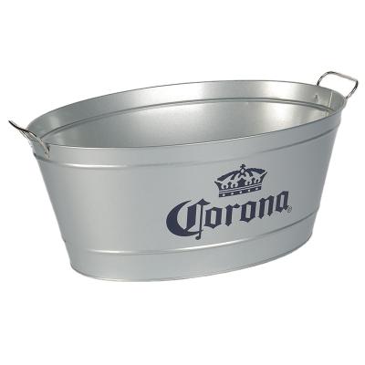 China 2021 New Suppliers 30L Suppliers 30L New Sustainable Oval Beverage Ice Bucket Ice Cooler Oval Beverage Tub for sale