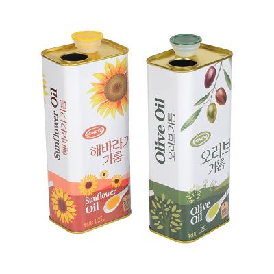 China New Customizable Oil Tin Can Olive Oil Cans Empty Tin Olive Oil Tin Food Grade of Oil Storage 2021 for sale