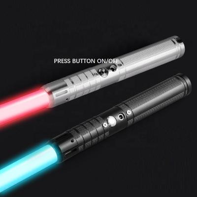 China Color Changing 2023 update chip starwars LED lightsaber ALLOY  light sword light fedget for kid for sale