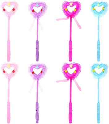 China Pp Hot Sale Halloween Party Flashing Led Light Bar magic love heart Lollipop Toy Light Multi Color Love Wand LED  Glow Stick for sale