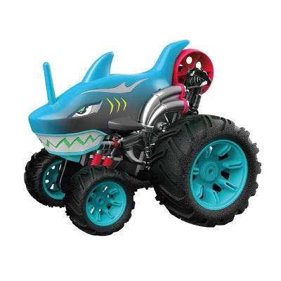 China Follow Me New Single-Wheel  Rc Vehicle Stunt Remote Control High Speed Car Shark Monster Stunt Drift Five-Wheeled Remote Control  Vehicle for sale