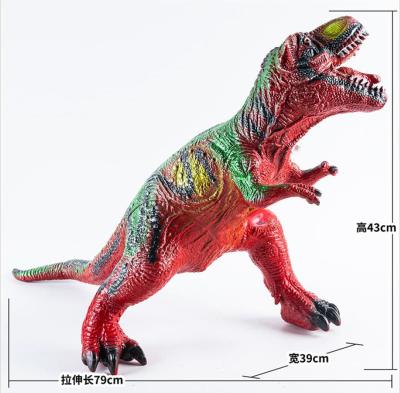 China With IC Large Children's Dinosaur Education Vinyl Tyrannosaurus Rex PVC Dinosaur Stuffed Toys Soft Rubber toy dinosaur for child for sale