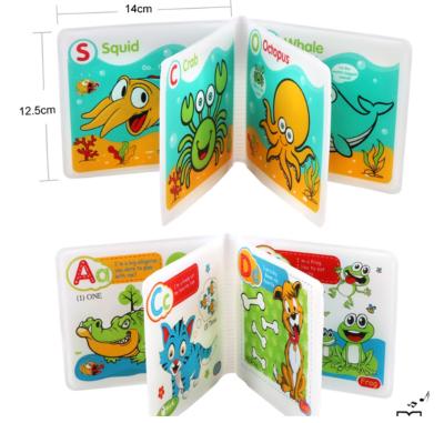 China Newest Kids Magic Colorful Cartoon Soft Foam Waterproof Safty EVA Floating Cognize Bath Book For Baby Learning Animal 12*14*2.5 cm for sale