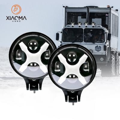 China PMMA+PC+Aluminum Car Accessories Off Road Headlight 6 Inch Daymaker Running Lamp for sale