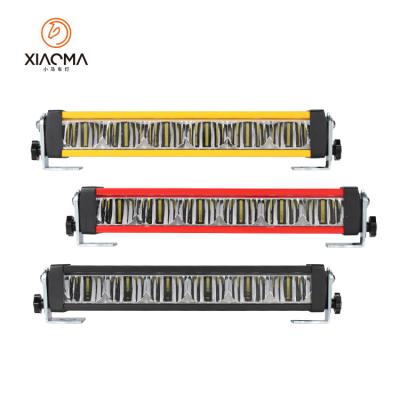 China Black PMMA+PC+Aluminum Light Bar Yellow Red Colors Reflector Led Single Row Bars Cover Bar Lights for sale