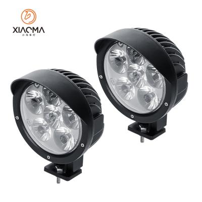 China Aluminum 5 Inch Led Pods 37W Round Led Work Light Led Car Accessories Strobe Light For Motor Vehicle for sale