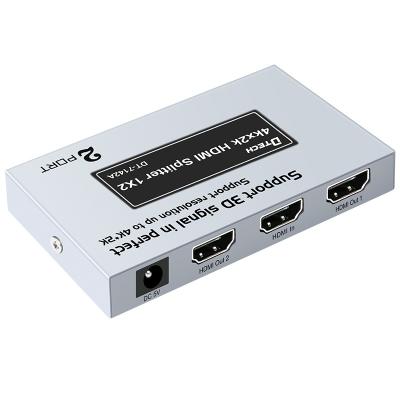 China Best Portable 1X2 HD-MI Spliter 1 In 2 Out 2 Way Splitter Distributor 4K HD MI Left Video Splitter For 4K TV DVD PS3 for sale