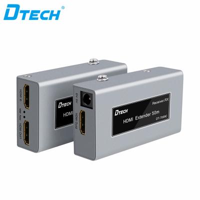 China Super Portable 50M Single Cable HDMI Extender Over Ethernet Network Sender Receiver HDMI Extender 50m for sale