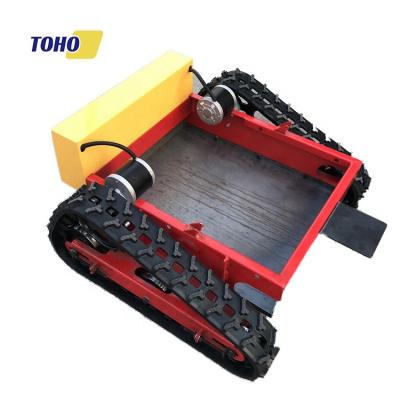 China Farm Good Quality Crawler Loading Material 200KG Chassis Rubber Tracked Landing Gear for sale