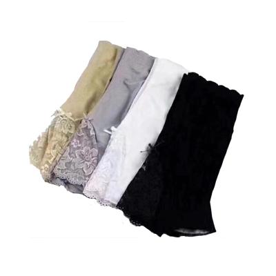 China Loose Home Women's Summer High Waist Antibacterial Thin Lace Underwear Boxers With Elastic for sale