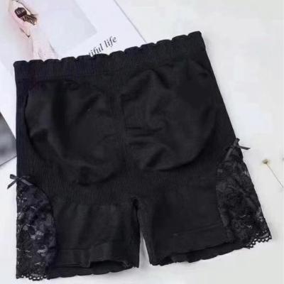 China Anti-Bacterial Ultra Light Soft High Waist Women Flat Safety Pants Seamless Ladies Panties with Lace for sale