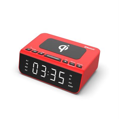 China 10 Meters Factory Direct Selling Mini Portable Wireless Digital Speaker Alarm Clock Radio for sale