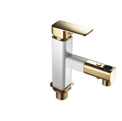 China Modern Brass Basin Faucet Chrome Thermostatic Faucets New Design With Tube Pull Out Mixer Timing Basin Faucet for sale