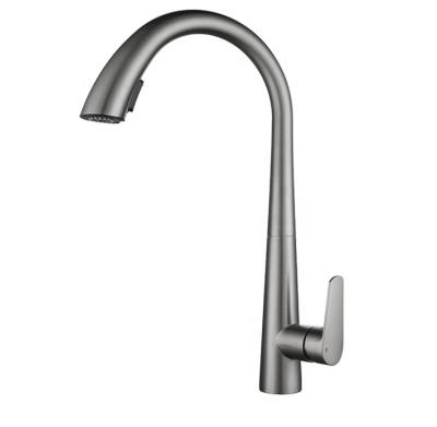 China Pull Out SS Cold And Hot Water Kitchen Sensor Faucet Chrome Pull Out Faucet for sale