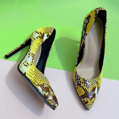 China Latest Deodorization Animal Print New Arrive Pointed Toe Office Lady Elegant Shoes High Heel Women Fashion Sandals for sale