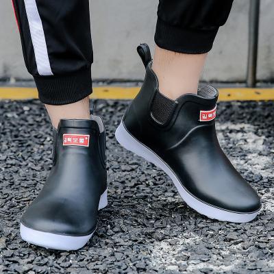 China CUSHIONING hot sale soft and comfortable PVC fishing kitchen men's waterproof rain boots thicken non-slip fashion shoes for sale