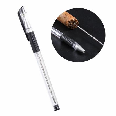 China Traditional Stainless Steel Cigar Needle Drill For Various Sizes Cigars Cigar Puncher Portable Travel Dredge Tool Smoking Accessories for sale