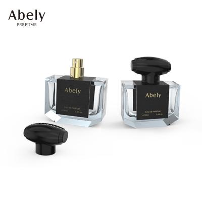 China Wholesale Perfume Packaging 100ml Empty Clear Square Perfume Maker Spray Glass Perfume Bottle for sale