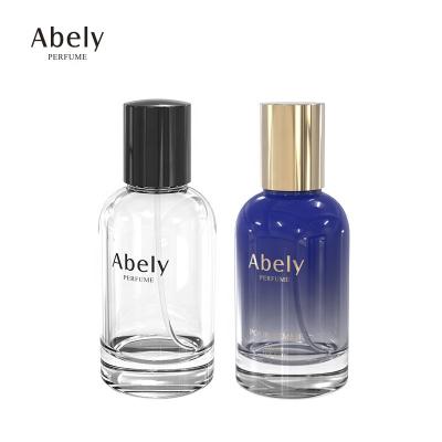 China Perfume OEM Wholesale Designed Polish Perfume Bottles 50ml 100ml Round Perfume Perfume Bottle Luxury Glass Packaging for sale