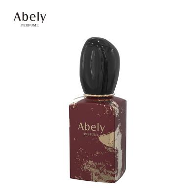 China Abely Cosmetic Glass Perfume Bottles 30ML Square Mini Perfume Bottle Refill Perfume Sprayer Atomizer Empty Container Custom Design for sale