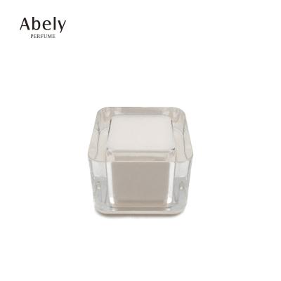 China Non Spill Factory Customized Rotating Cosmetic Acrylic Perfume Cap Mouth Spray Exquisite Transparent Perfume Cap for sale