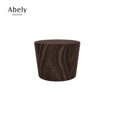 China China Made Wooden Professional Manufacturer Customized Square Round Ball Shaped Wooden Perfume Cap Perfume Wooden Cover for sale