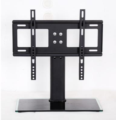 China Cold Rolled Hotel/Room/Home Low Design Glass Steel Metal TV Desk Bracket Table Desk Rack for sale