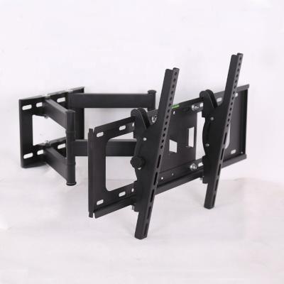 China Double Arm Tilt Swivel VESA 600*400 Mm Full Inch 32-70 Inch Cold Rolled Steel Motion TV Wall Mount Bracket for sale