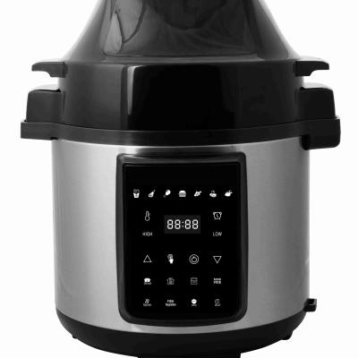 China GTAP06B1 Hotel Air Fryer Touch Gmark Cooking Appliances Electric Air Fryer Pressure Cooker 2 in 1 for sale