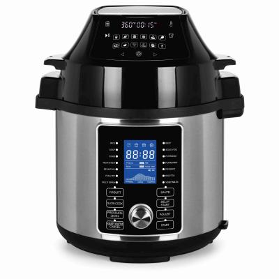 China Household Pressure GTAP06A Instant Two Lid Two Lid LCD Display Air Fryer Electric Pressure Cooker All In One for sale