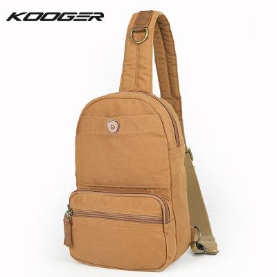 China Wholesale Water Proof KROGER Canvas Cross - Body Messenger Bag With High Capacity And Diversified Pockets Men And Women's Breasts for sale