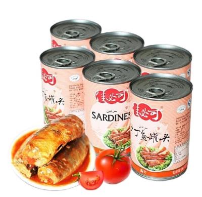 China Tuna Mackerel In Tomato Oil Canned Brine Canned 125G 155G 425G Fish Sardine Sauce for sale