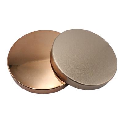 China High Quality Non-Refillable Tin Lid 78mm 84mm 86mm 92mm Rose Gold Metal Tin Lid 105mm Copper For Candle Jar Glass Wholesale for sale