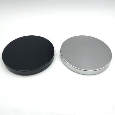 China Hot Sale Non Refillable Tin Metal Lid 78mm 84mm 86mm 92mm Silver 105mm Lid For Candle Jar Glass Wholesale for sale