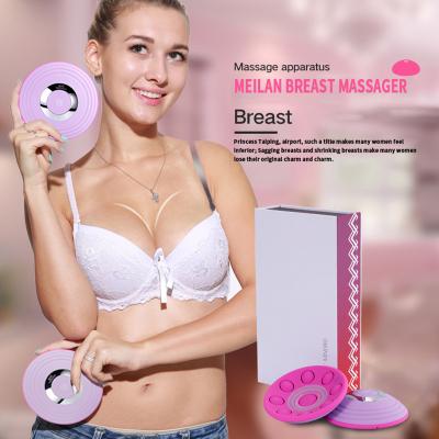 China OEM Wireless Portable Beauty Machine Chest LED Light Photon Therapy Heated Female Body Massager Vibrator Product Enhancer Breast Care Massager for sale