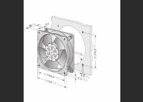 China Ebmpapst 4656 Z High Durability AC Nominal Voltage Industrial Centrifugal Fan for sale