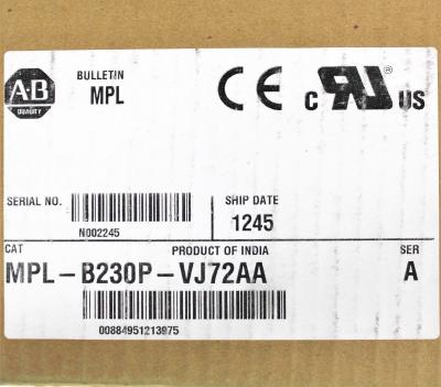 China ALLEN-BRADLEY MPL-B230P-VJ72AA MP-Series MPL 480V AC Rotary Servo Motor for sale