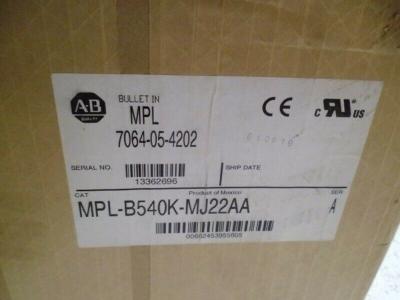 China ALLEN-BRADLEY MPL-B540K-MJ22AA MP-Series MPL 480V AC Rotary Servo Motor for sale