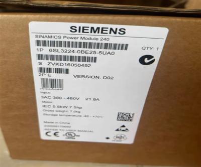 China 6SL3224-0BE34-5AA0 Siemens Redundant Power Supply Module Sinamics G120 Power Module PM240 for sale