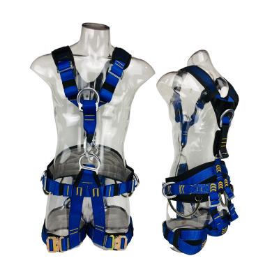 China Custom D-Clip New Design Safety Harness Guardian Fall Protection 5 Head Full Body Safety Belt-Harness for sale