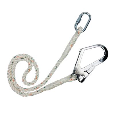 China High Safety Lanyard Tool Hook Harness 100% Polyester Fall Protection Safety Loose Buckles for sale