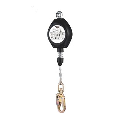 China Anti-Fall Equipment Fall Arrest Retractable Fall Protection Self Retracting Lifeline With Steel Snap Hook Retractable Fall Arrester for sale