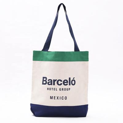 China Custom Eco Friendly Canvas Handled Logo Printing Canvas Calico Cotton Tote Bag Tote Bag for sale