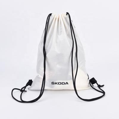 China Custom Folding Logo Printing Sport Drawstring Bag Backpack Drawstring Gym Strap Bags for sale