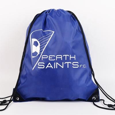 China Promotional Logo Sport Drawstring Bag Folding Gym Backpack Drawstring Bag Custom Gym Strap Bags for sale