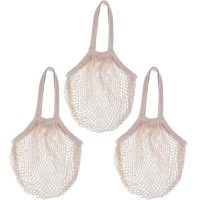 China 100% Eco-friendly Expandable Reusable Vegetable Net Bags Hook Mesh String Supermarket Net Shopping Net Bags for sale