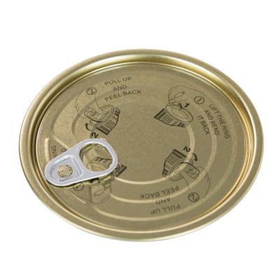 China Y307 83.3mm Tinplate Easy Open End/Lid/Can Lids for Sale Food Packaging for sale