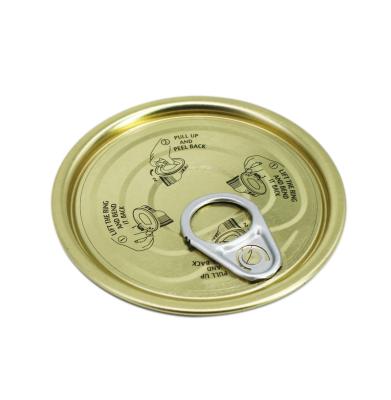 중국 Wholesale 307# 83.4mm Food Grade Metal Tin Easy Open End Lid 판매용