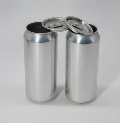 China 16oz 473ml Empty Aluminum Beverage Cans with Lids Dia 52mm Te koop